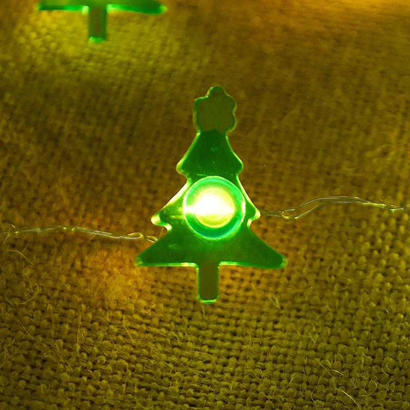 2M 20LED Santa Claus & Snowflake Light String