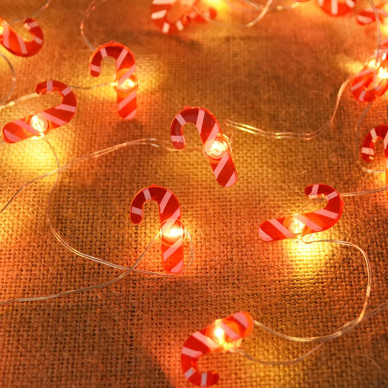 2M 20LED Santa Claus & Snowflake Light String