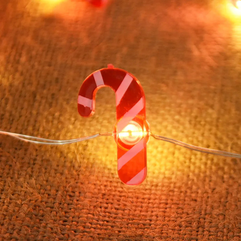 2M 20LED Santa Claus & Snowflake Light String