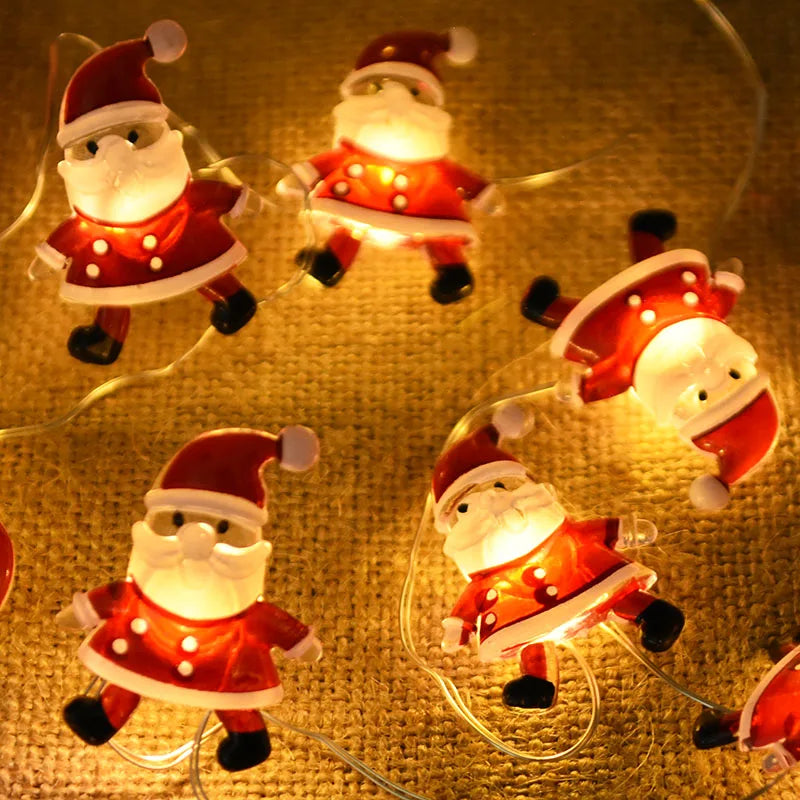 2M 20LED Santa Claus & Snowflake Light String