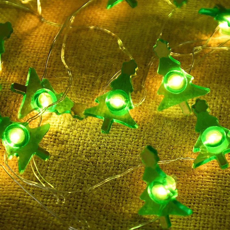 2M 20LED Santa Claus & Snowflake Light String