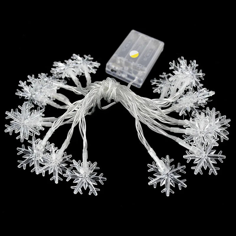 Snowflake LED Hanging Garland Lights