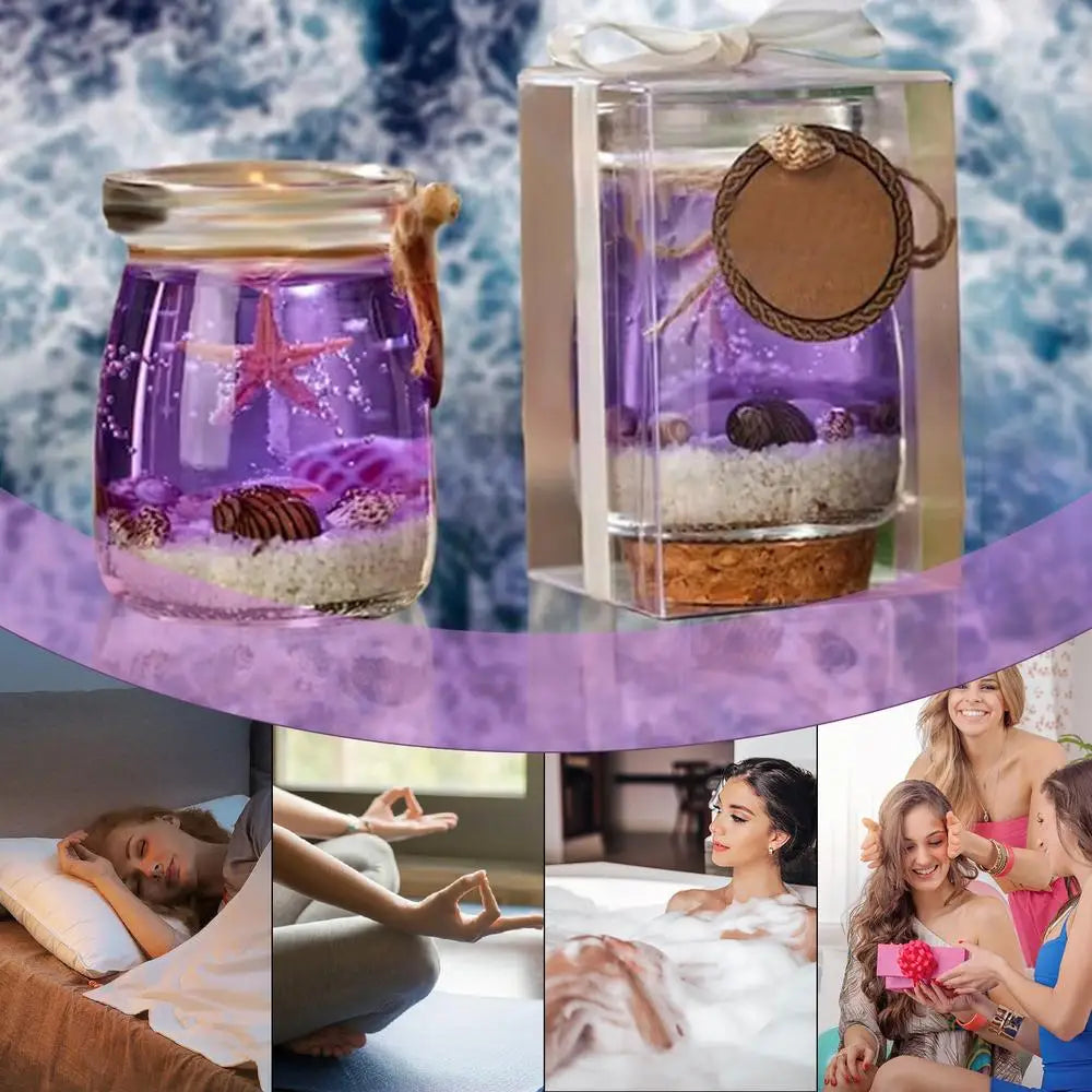 Sea-Themed Gel Wax Aromatherapy Candle