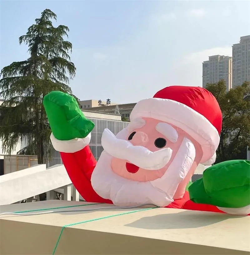 Inflatable Santa Claus Climbing Wall Decoration