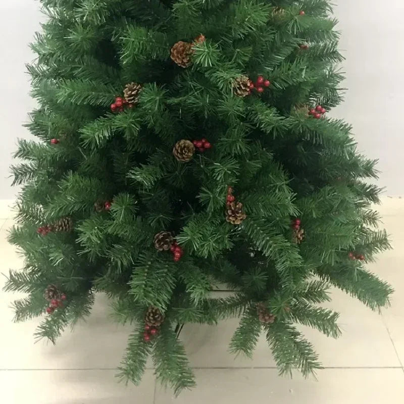 PVC Christmas Tree with Berries & Pine - Reusable Holiday Décor