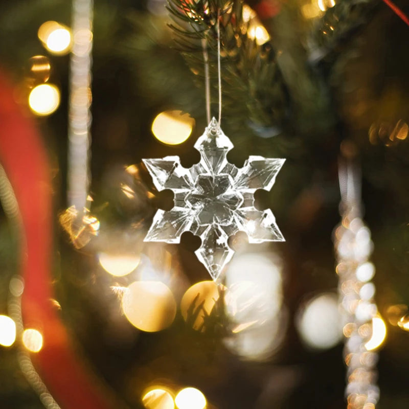 3PCS Acrylic Snowflake Ornaments