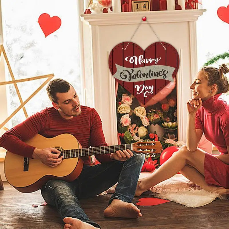 Rustic Heart Valentine’s Day Door Sign