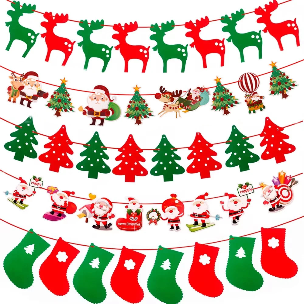 Merry Christmas Banner Garland