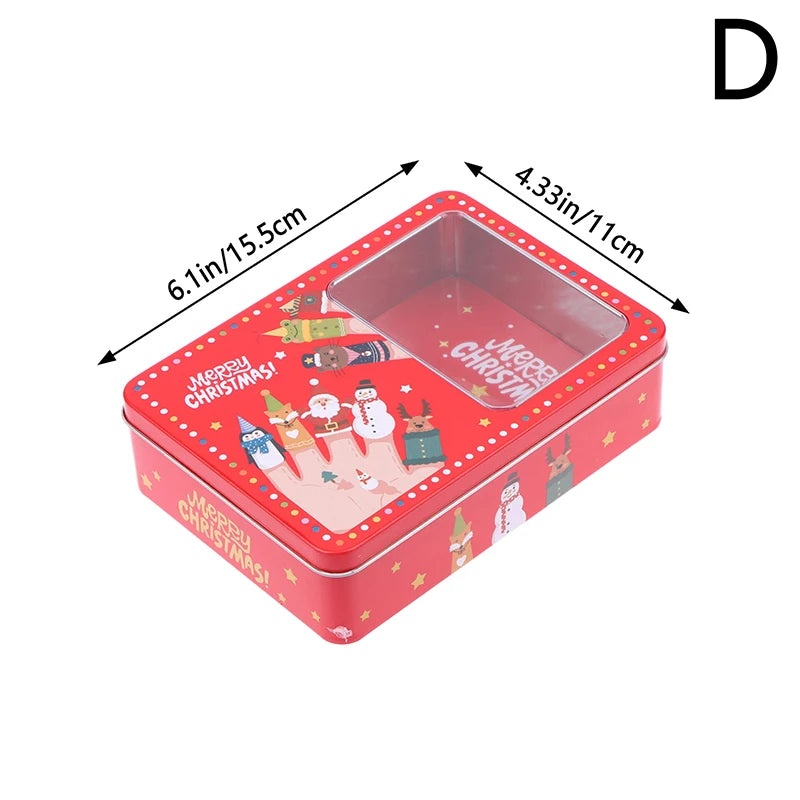 Christmas Merry Tinplate Candy/Cookie Box