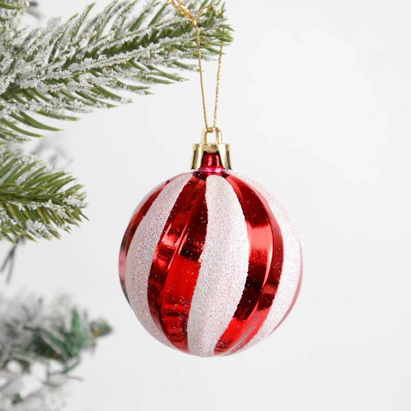 Red Christmas Ball Ornament Set