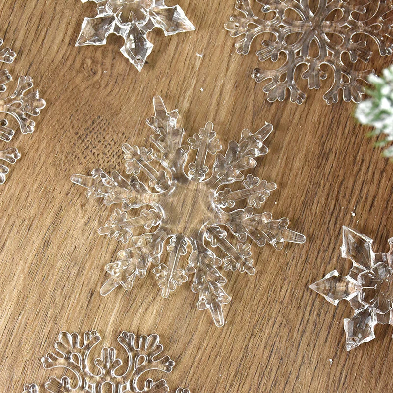 3PCS Acrylic Snowflake Ornaments