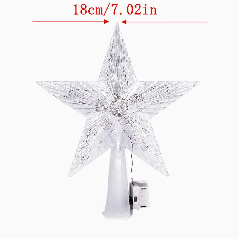 18cm LED Christmas Tree Topper Star