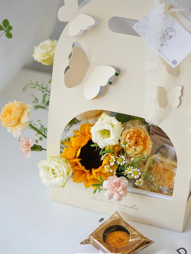 Butterfly Hollow Bouquet Tote Box