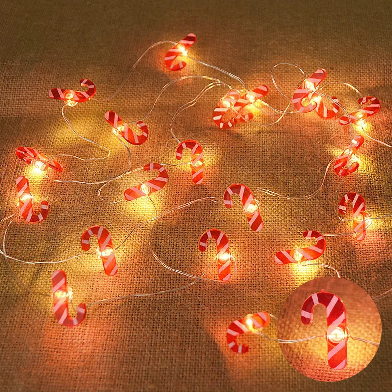 2M 20LED Santa Claus & Snowflake Light String