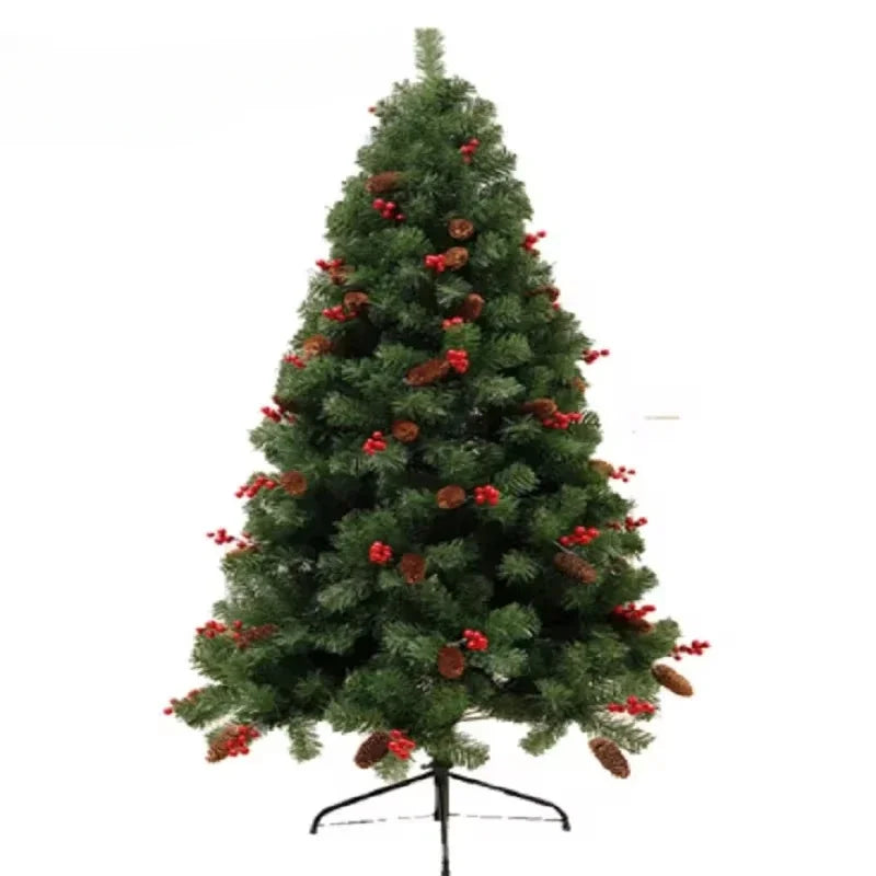 PVC Christmas Tree with Berries & Pine - Reusable Holiday Décor