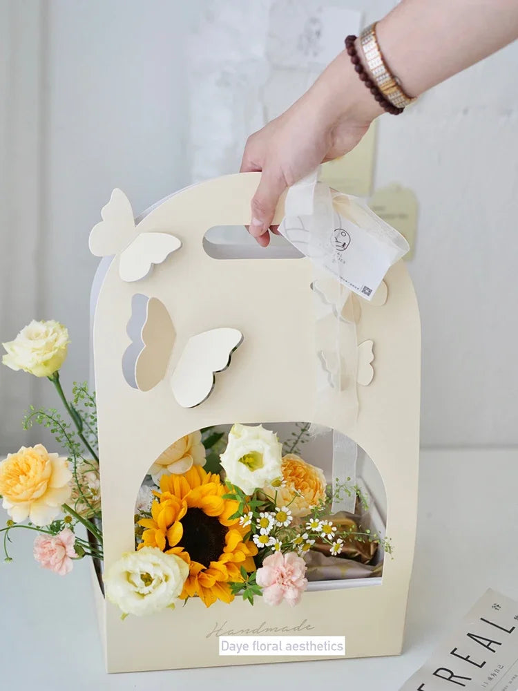 Butterfly Hollow Bouquet Tote Box