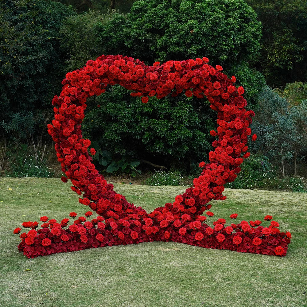 Luxury 5D Red Heart-Shaped Floral Arrangement