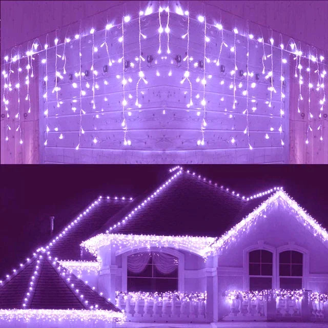 LED Christmas Garland Curtain Lights