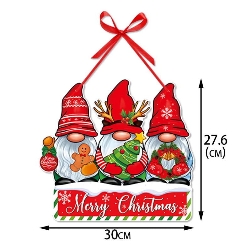 Merry Christmas Door Hanger & Tree Ornament