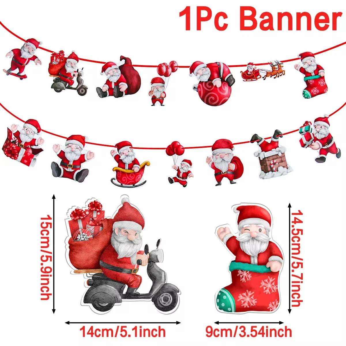 Merry Christmas Banner Garland