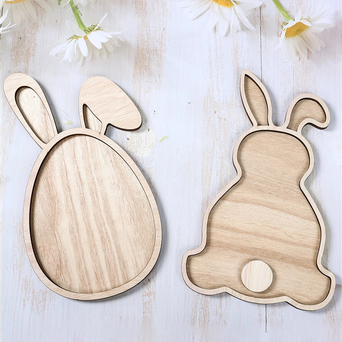 Easter Bunny Wooden Serving Tray