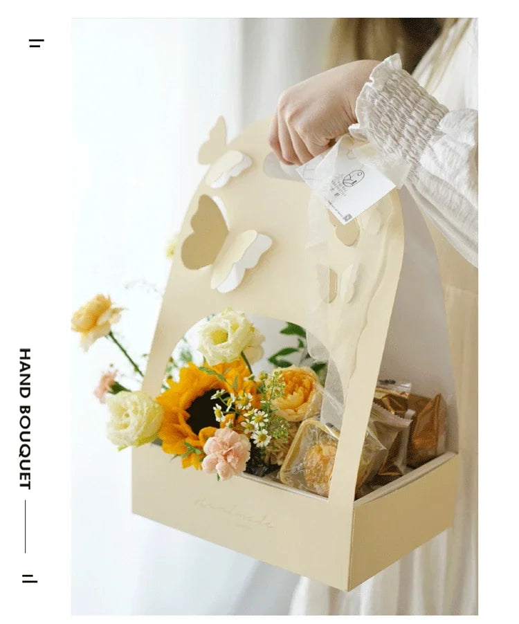 Butterfly Hollow Bouquet Tote Box