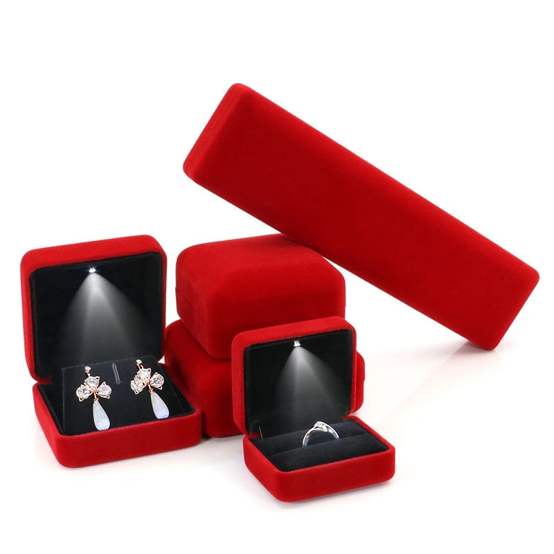 Velvet LED Jewelry Box