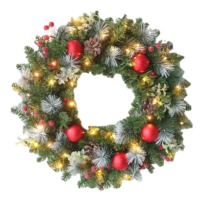 Christmas Wreath with LED Fairy Lights