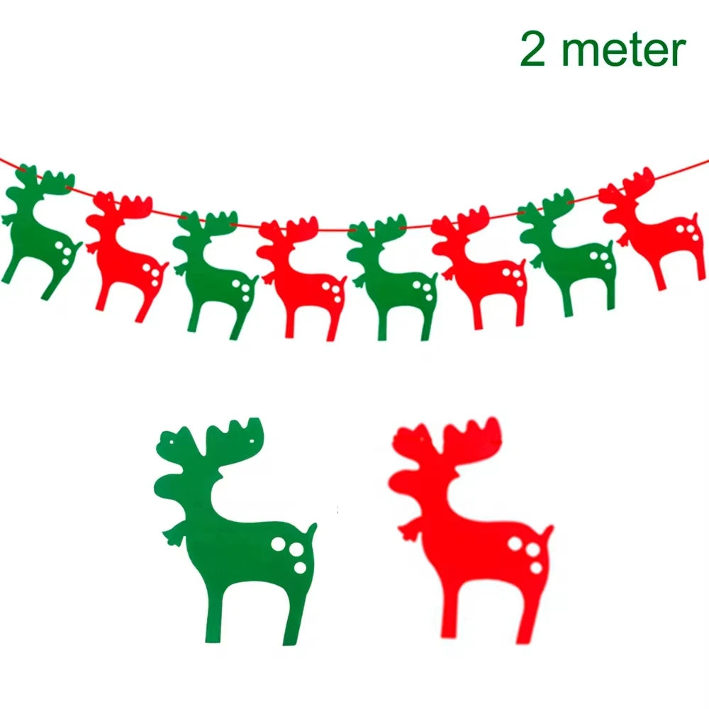 Merry Christmas Banner Garland