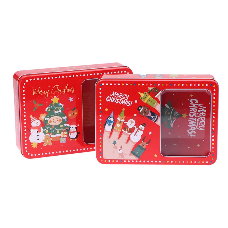 Christmas Merry Tinplate Candy/Cookie Box