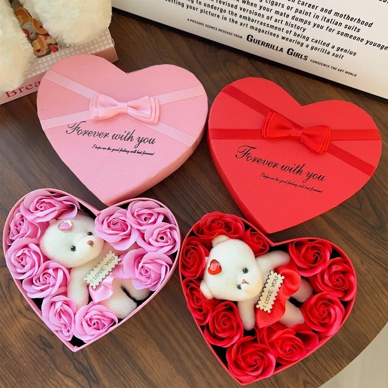 Valentine’s Day Soap Flower Gift Box