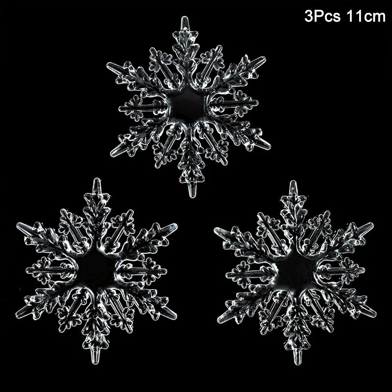 3PCS Acrylic Snowflake Ornaments