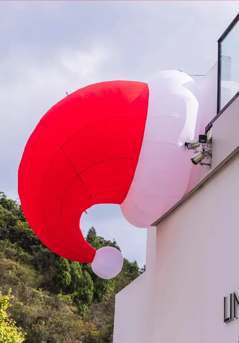 Inflatable Santa Claus Climbing Wall Decoration