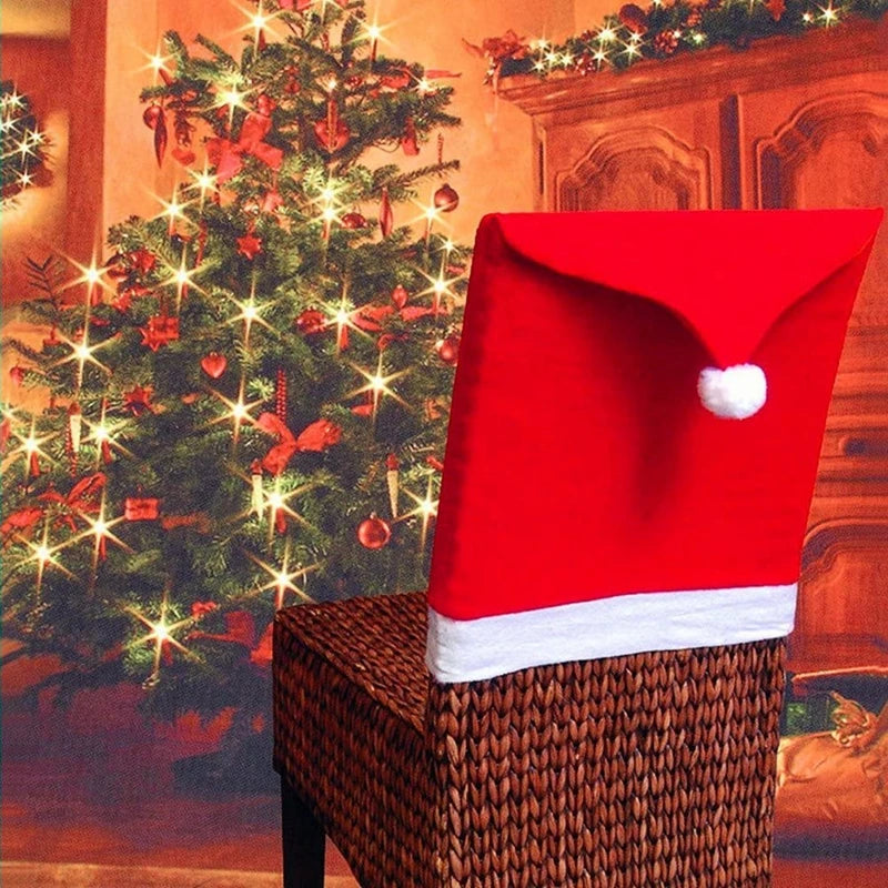 Christmas Chair Cover - Festive Chair Back Décor