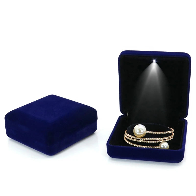 Velvet LED Jewelry Box