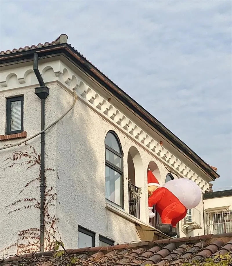 Inflatable Santa Claus Climbing Wall Decoration