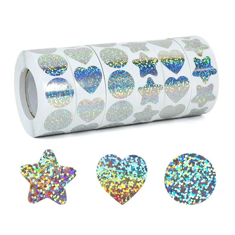 500-Pack Valentine’s Heart Stickers