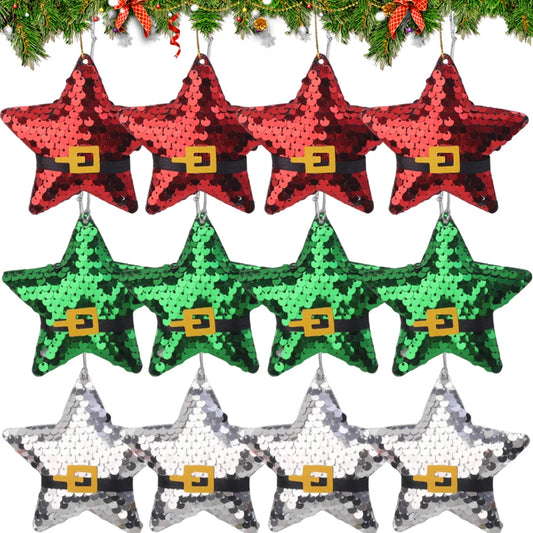 Glitter Star Christmas Tree Ornament