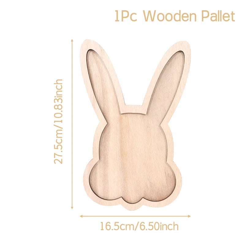 Easter Bunny Wooden Serving Tray