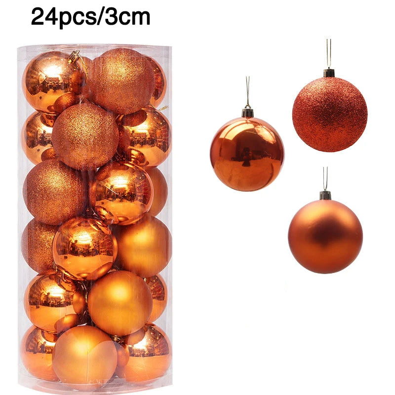 Christmas Tree Ornament Balls | 1 Box of 24/36pcs
