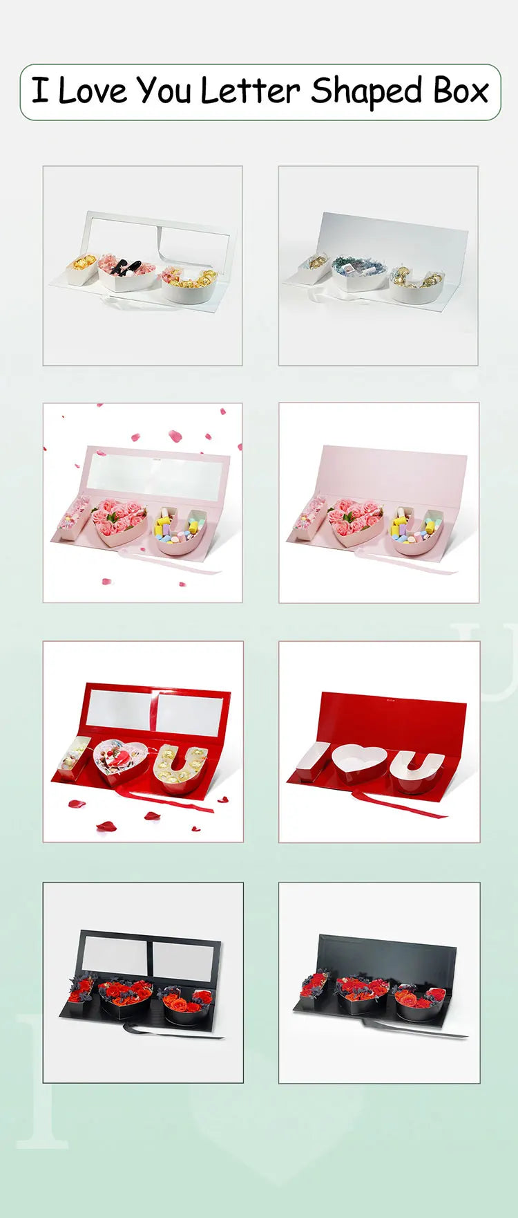 Creative “I Love U” Fillable Gift Box