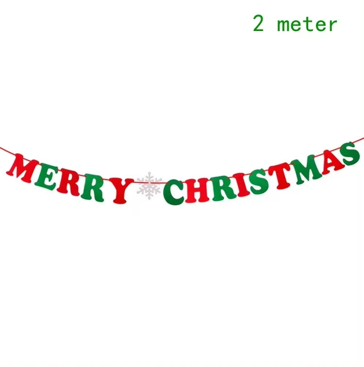 Merry Christmas Banner Garland