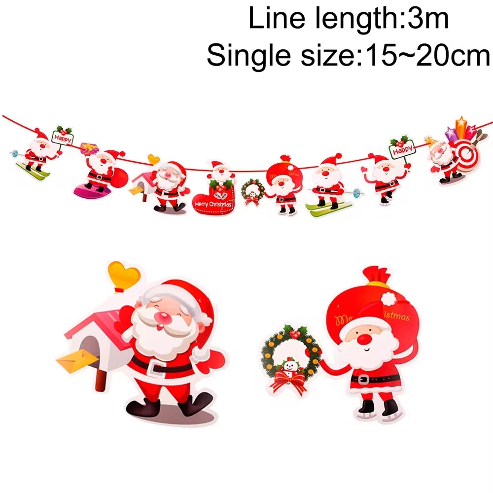 Merry Christmas Banner Garland