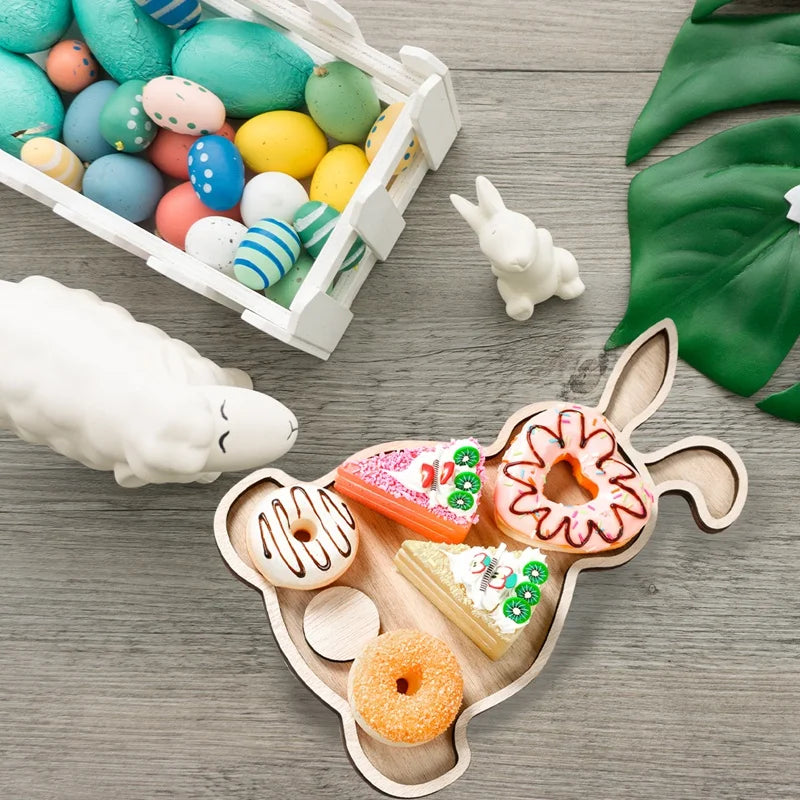 Easter Bunny Wooden Serving Tray