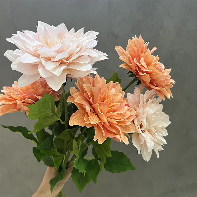 2PCS Real-Touch Artificial Dahlia Branches