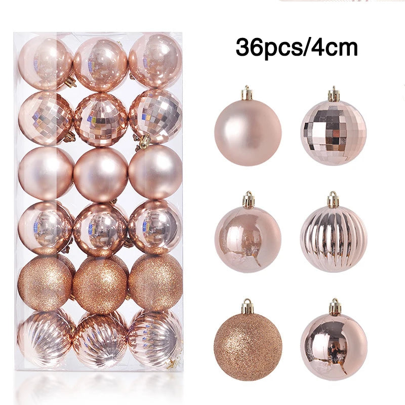 Christmas Tree Ornament Balls | 1 Box of 24/36pcs