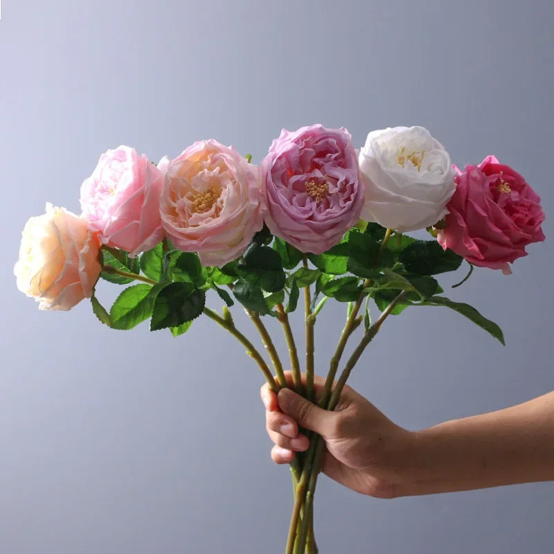 Real-Touch Artificial Rose Peony Flowers