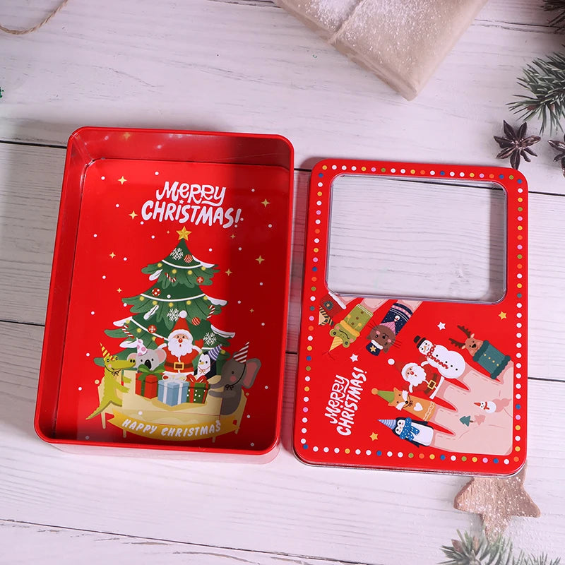 Christmas Merry Tinplate Candy/Cookie Box