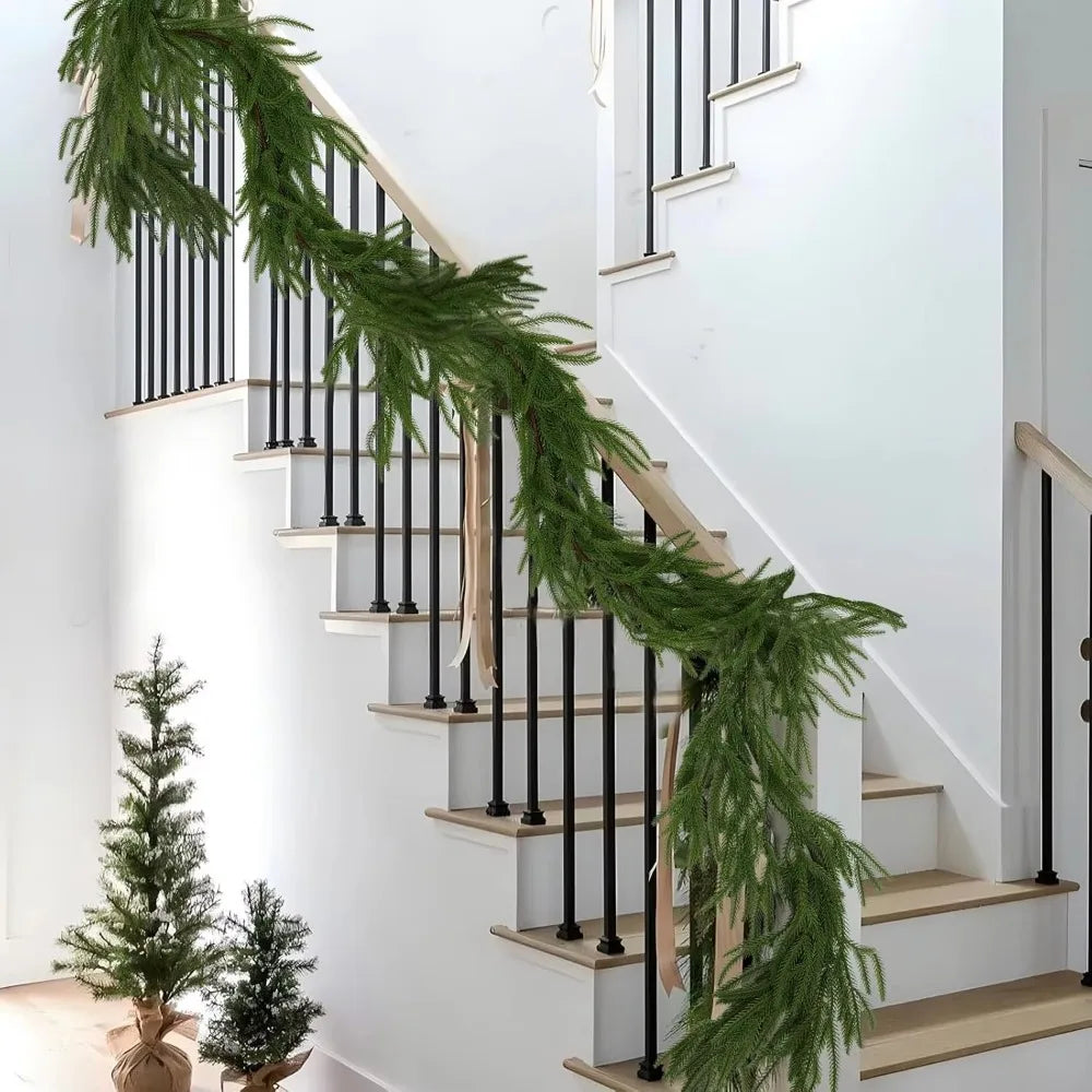 190CM Artificial Norfolk Pine Garland