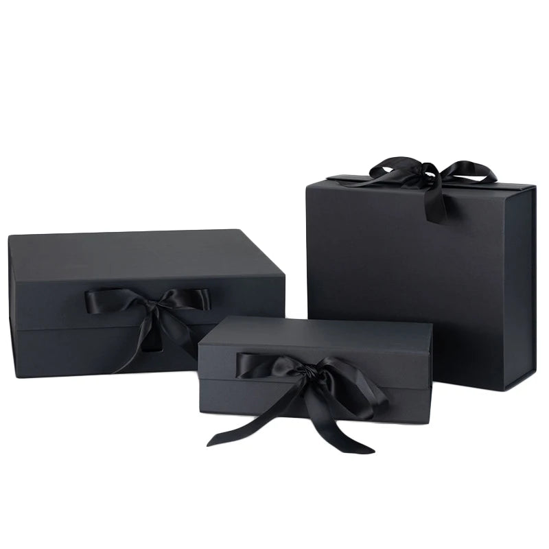 Magnet-Fold Ribbon Gift Box